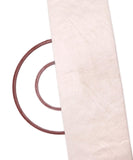 Pale White Colour Plain Raw Silk Fabric