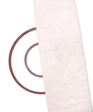 White Colour Plain Raw Silk Fabric