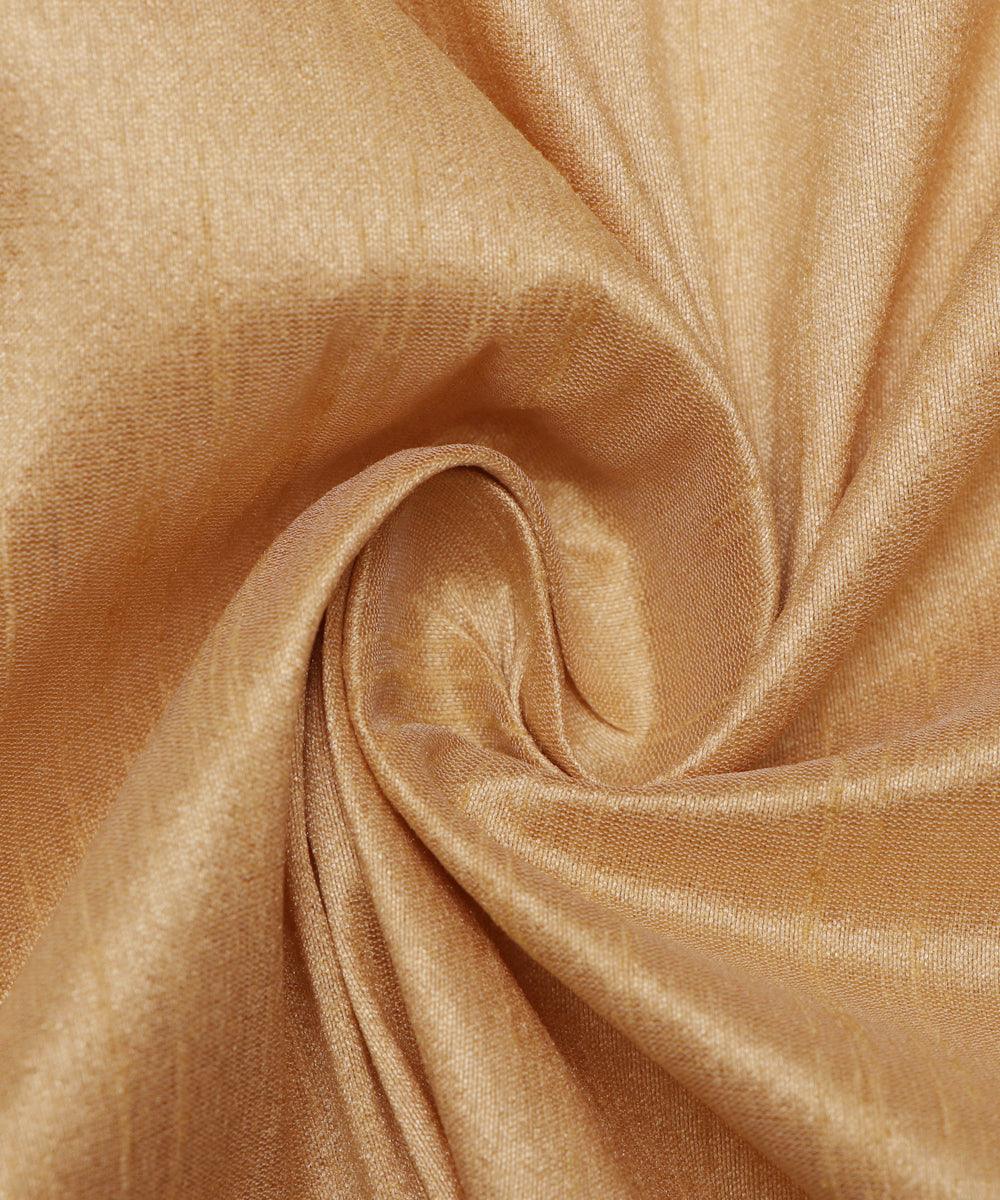 off white colour plain raw silk