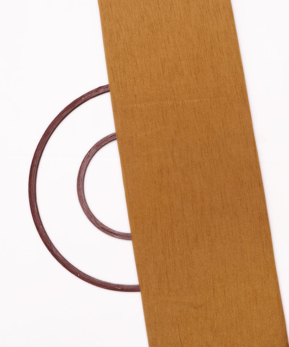 brown plain raw silk fabric
