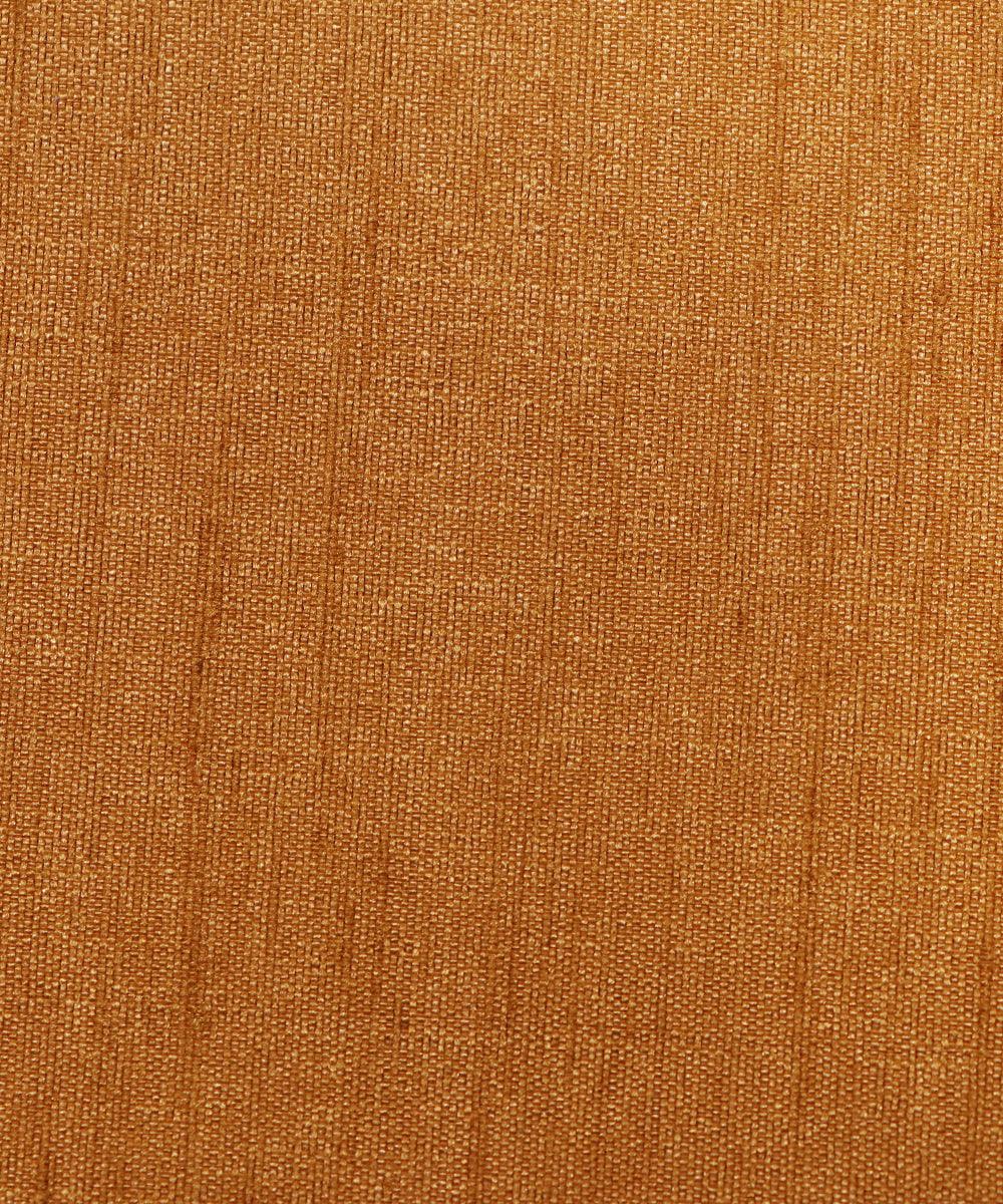 brown plain raw silk fabric