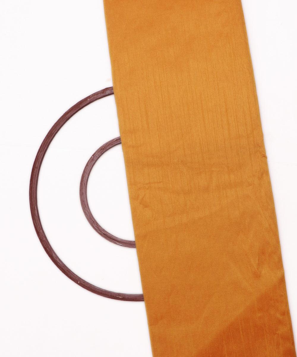 yellow red colour two tone plain raw silk