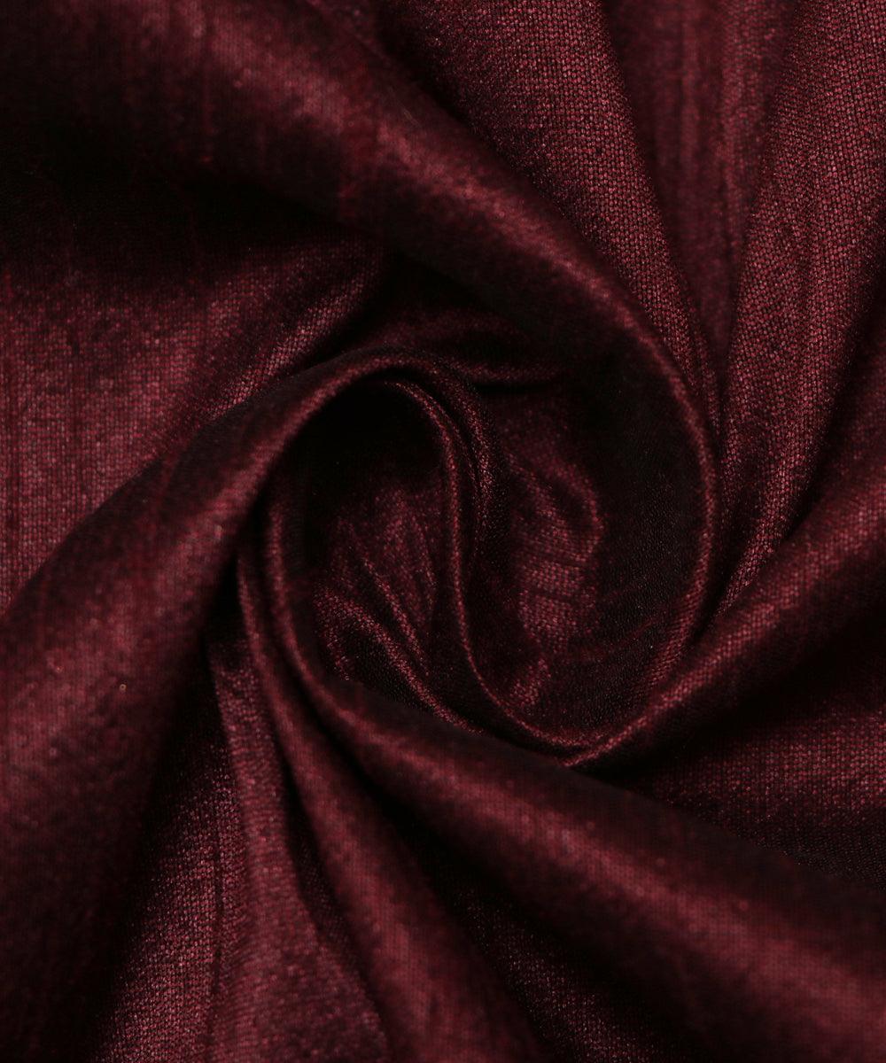 coffee brown colour two tone plain raw silk