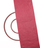 Rose Gold Colour Plain Raw Silk Fabric