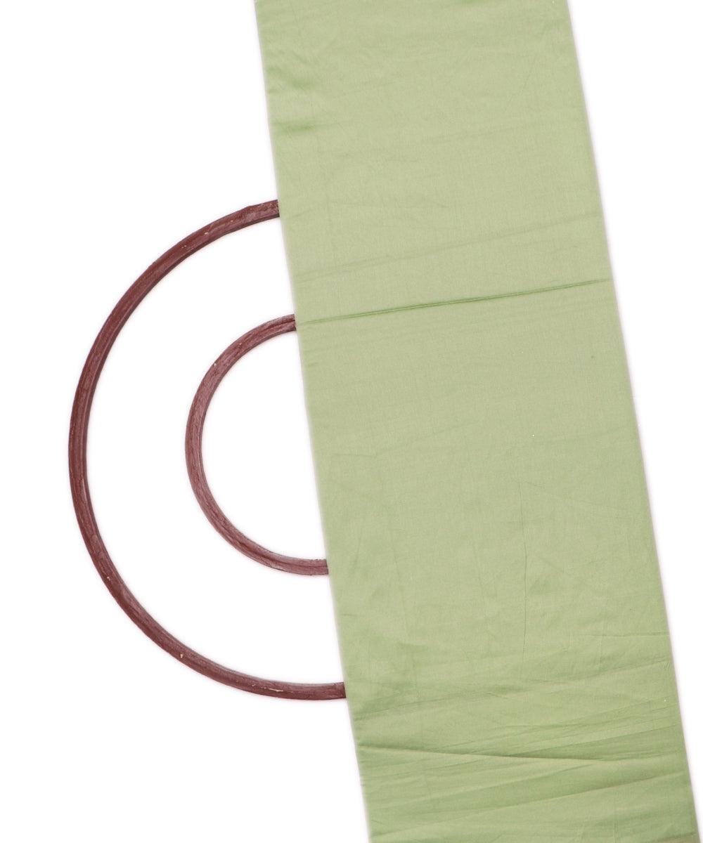 light green colour two tone plain taffeta silk fabric