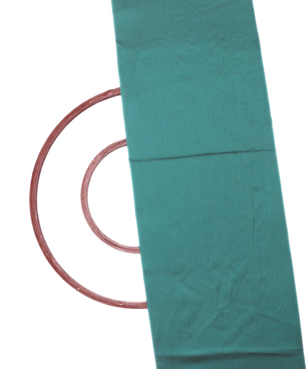 metallic blue colour two tone plain taffeta silk fabric