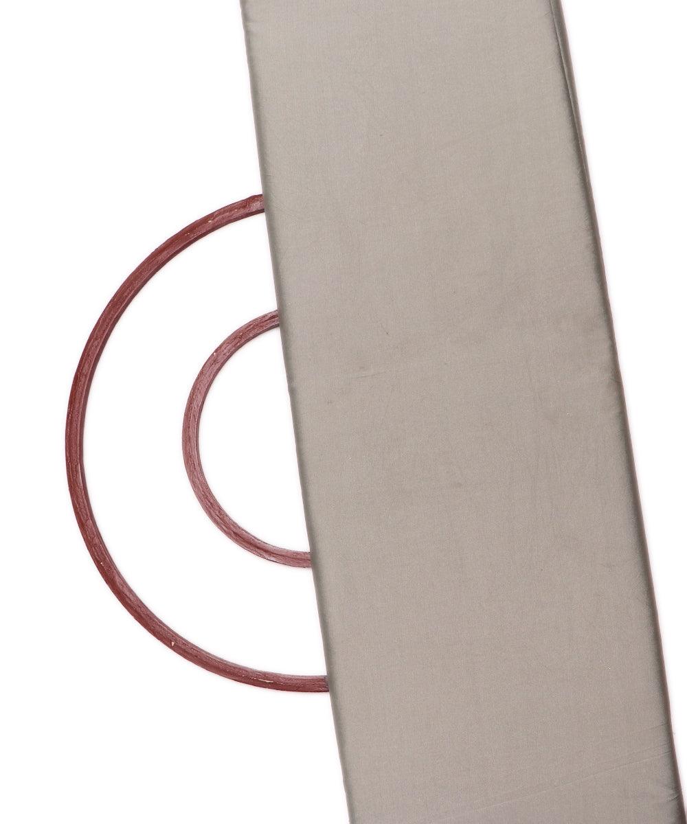 grey colour two tone plain taffeta silk fabric 1