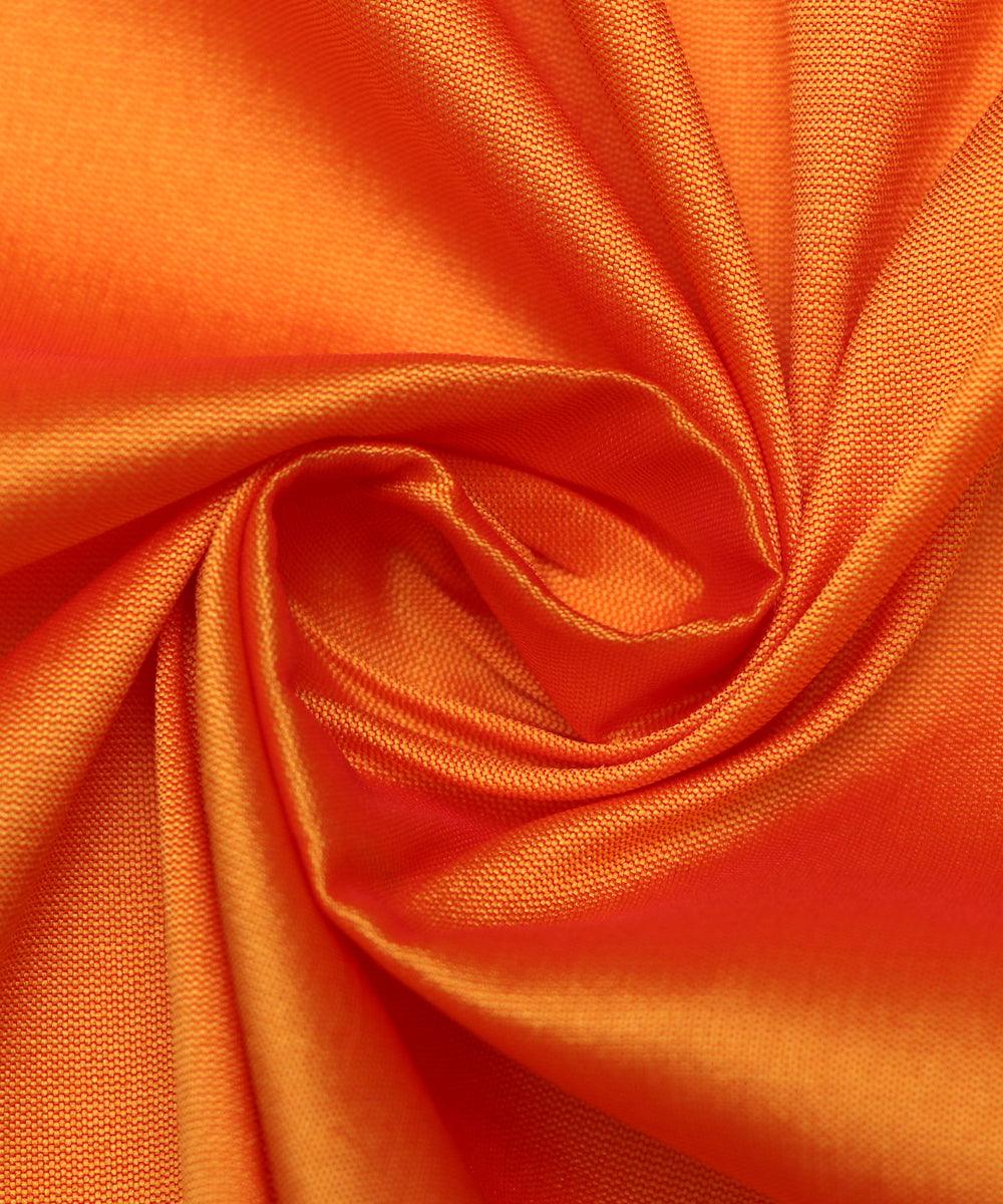 orange plain taffeta silk fabric b115 4492
