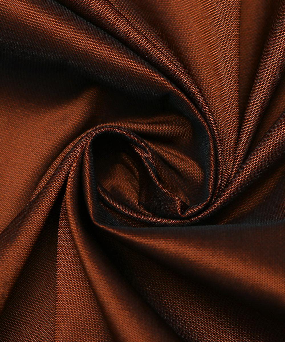 mustard black colour two tone plain taffeta silk fabric