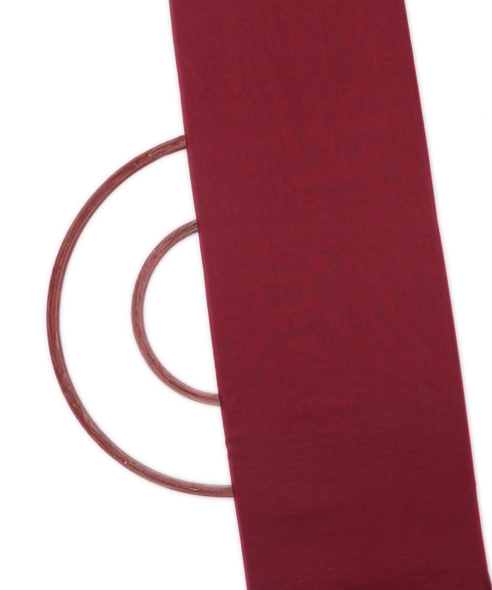 maroon colour plain santoon fabric