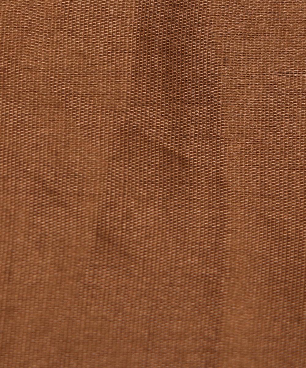 brown colour plain santoon fabric