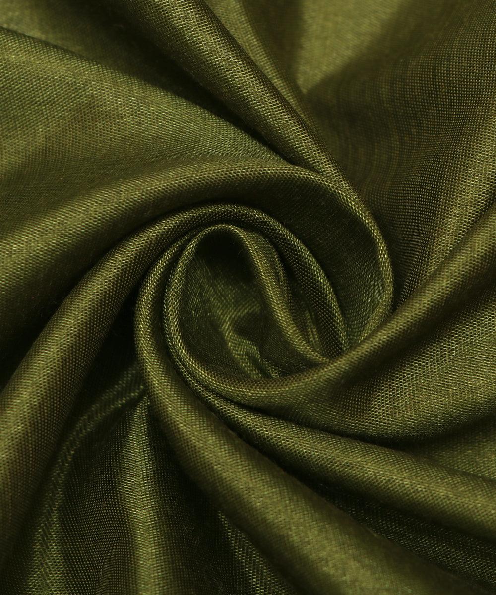 mehandi green colour plain santoon fabric