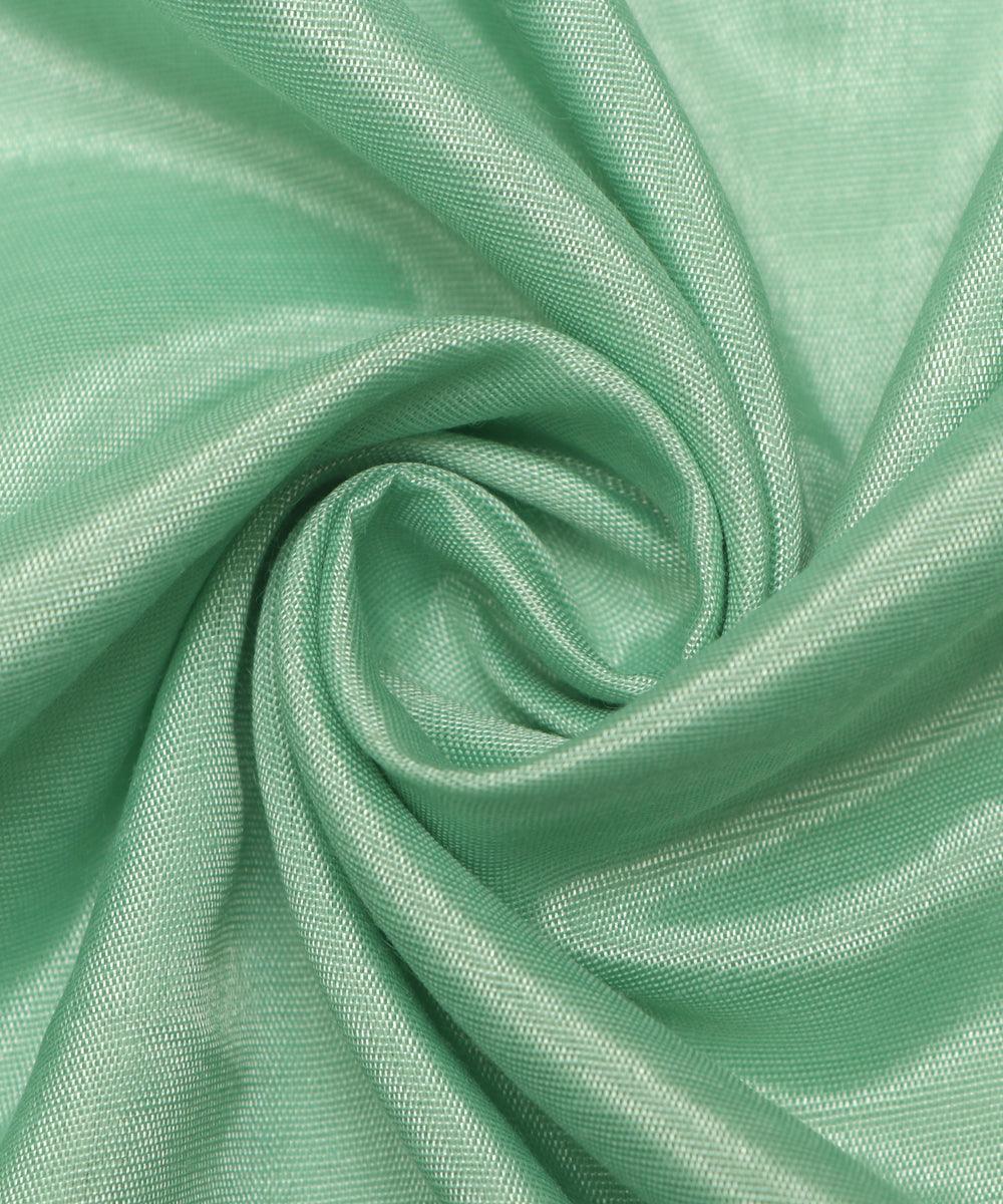 mint green colour plain santoon fabric