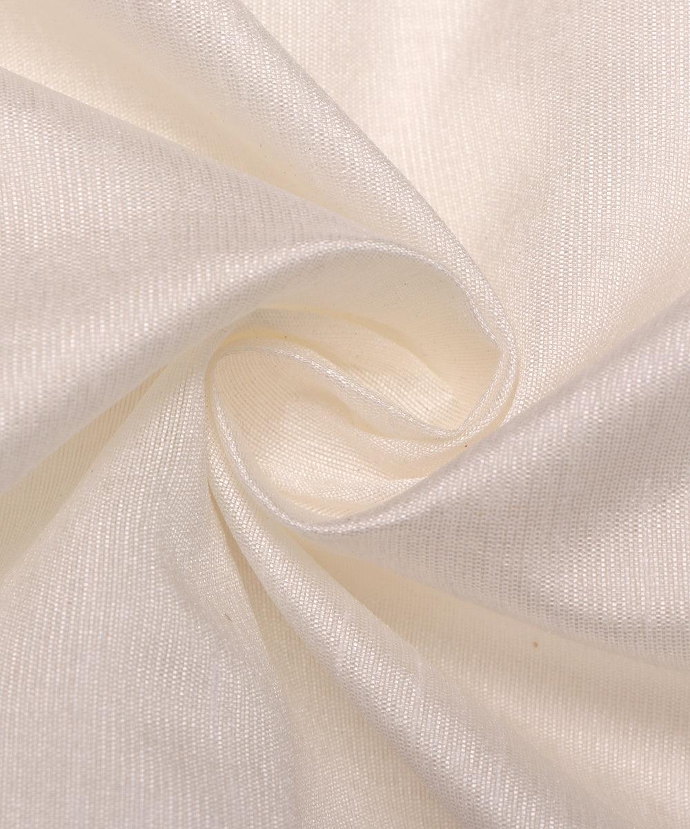 oatmeal colour plain chanderi fabric