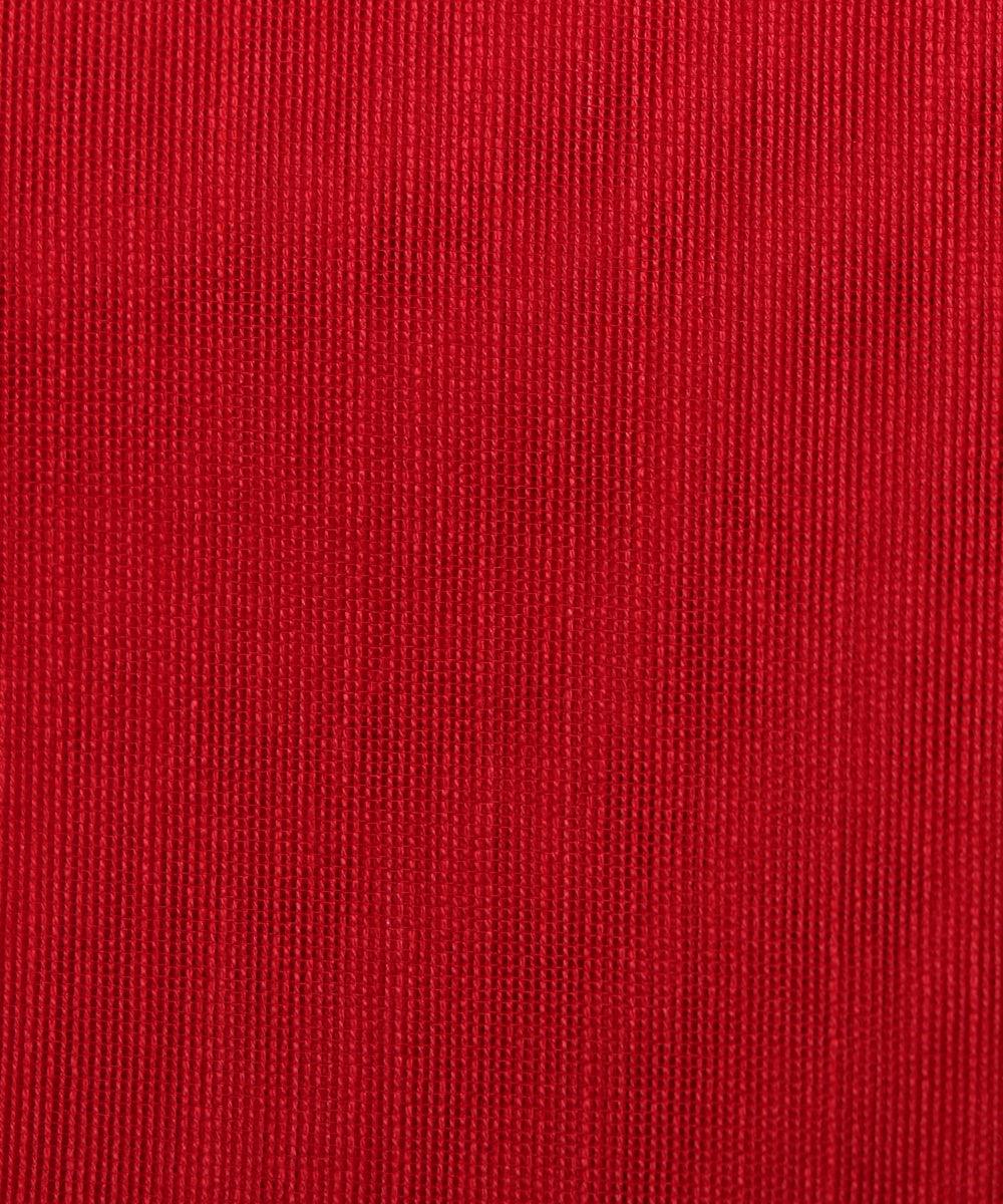 maroon colour plain chanderi fabric