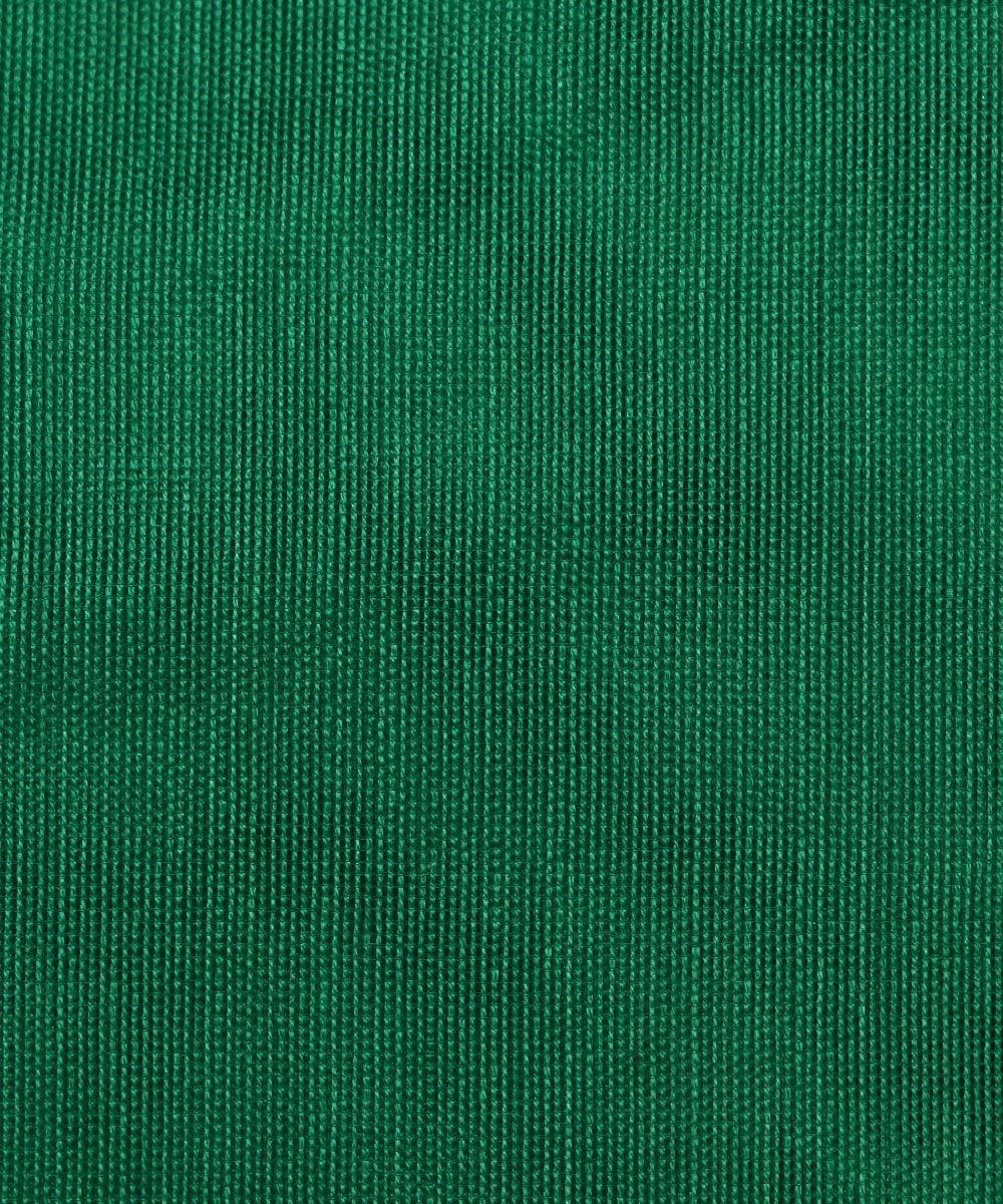 green colour plain chanderi fabric