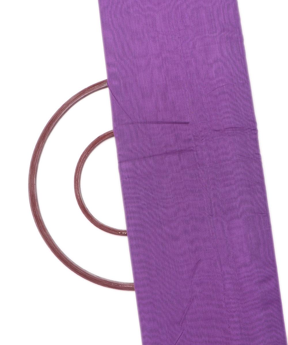 light purple colour plain chanderi fabric