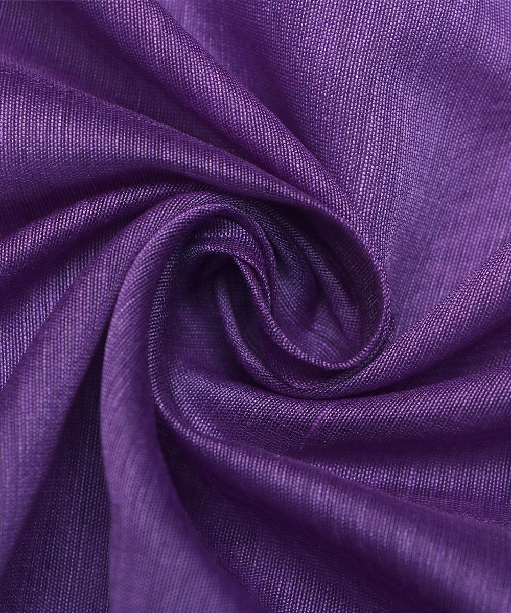light purple colour plain chanderi fabric