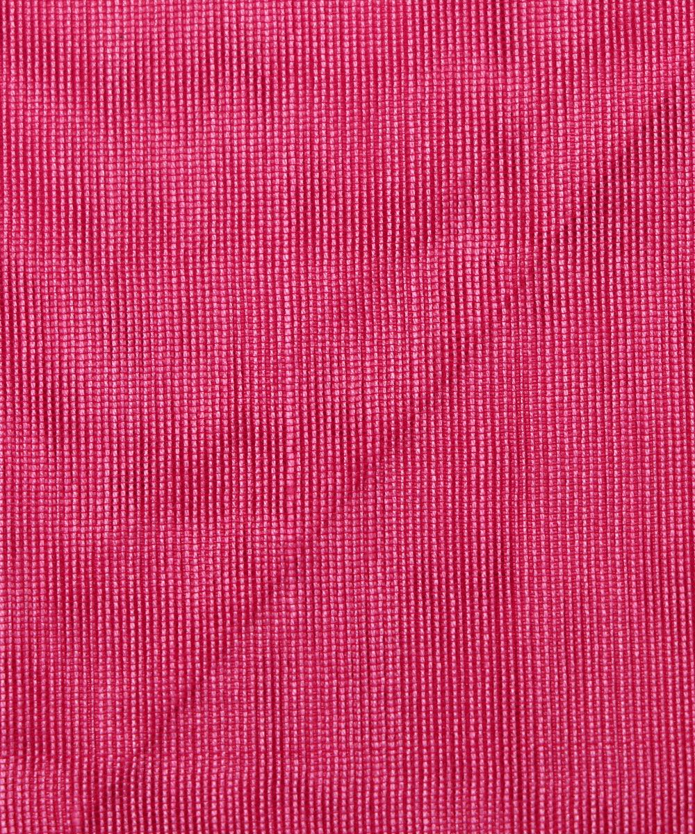 magenta colour plain chanderi fabric