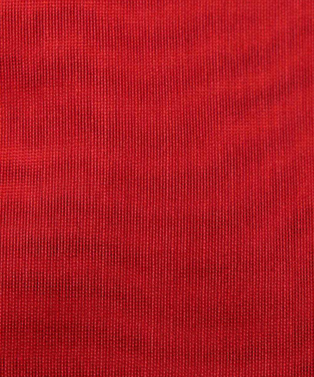 light maroon colour plain chanderi fabric