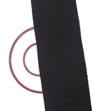 Black Colour Plain Chanderi Fabric