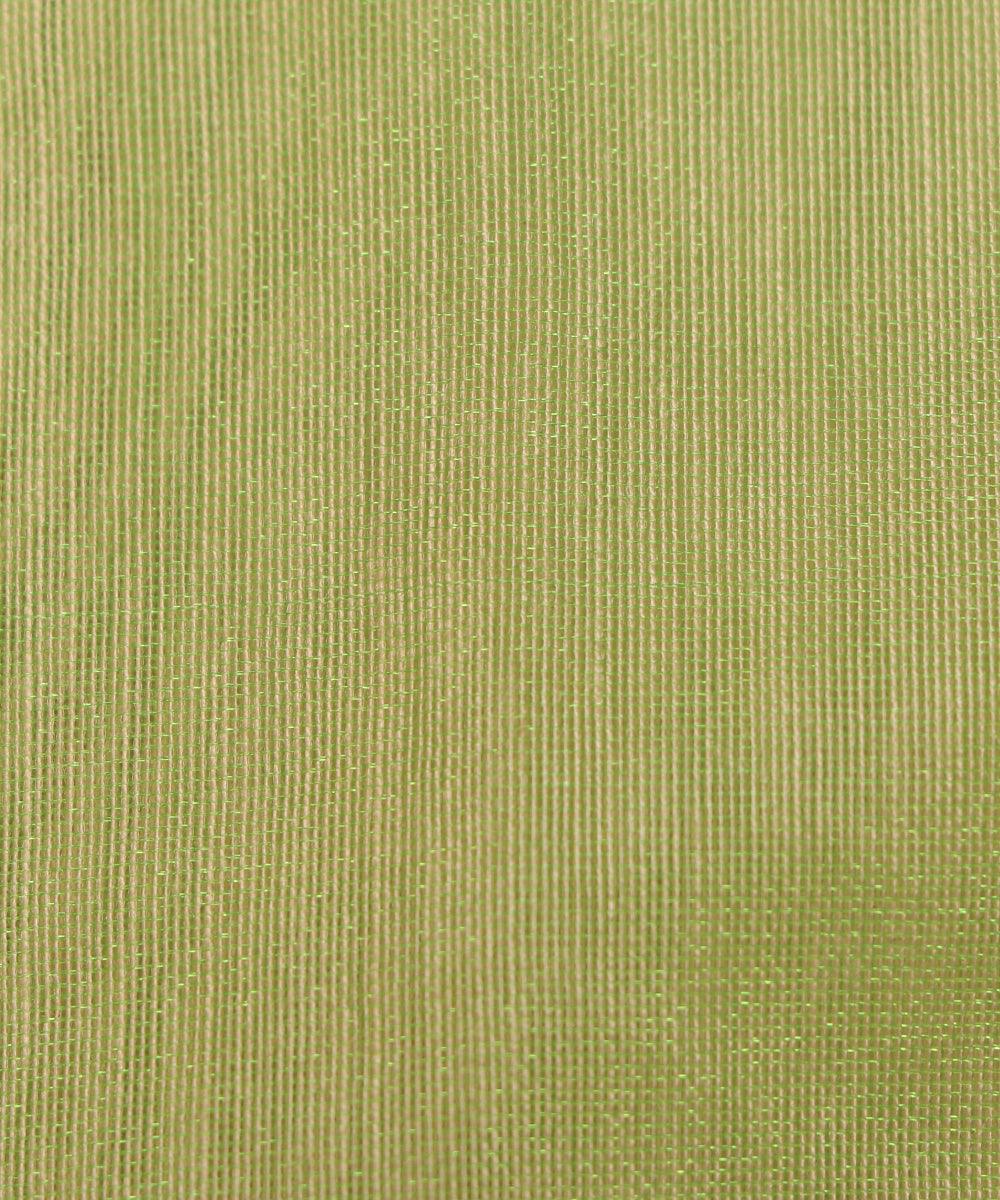 light green golden colour plain chanderi fabric