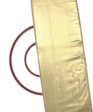 Yellow White Colour Plain Shimmer Fabric