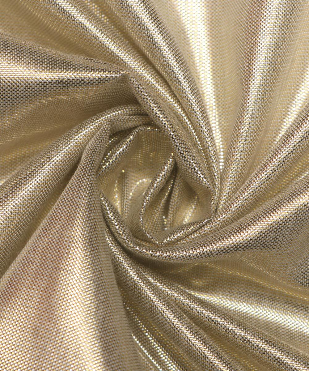 silver golden colour plain shimmer fabric
