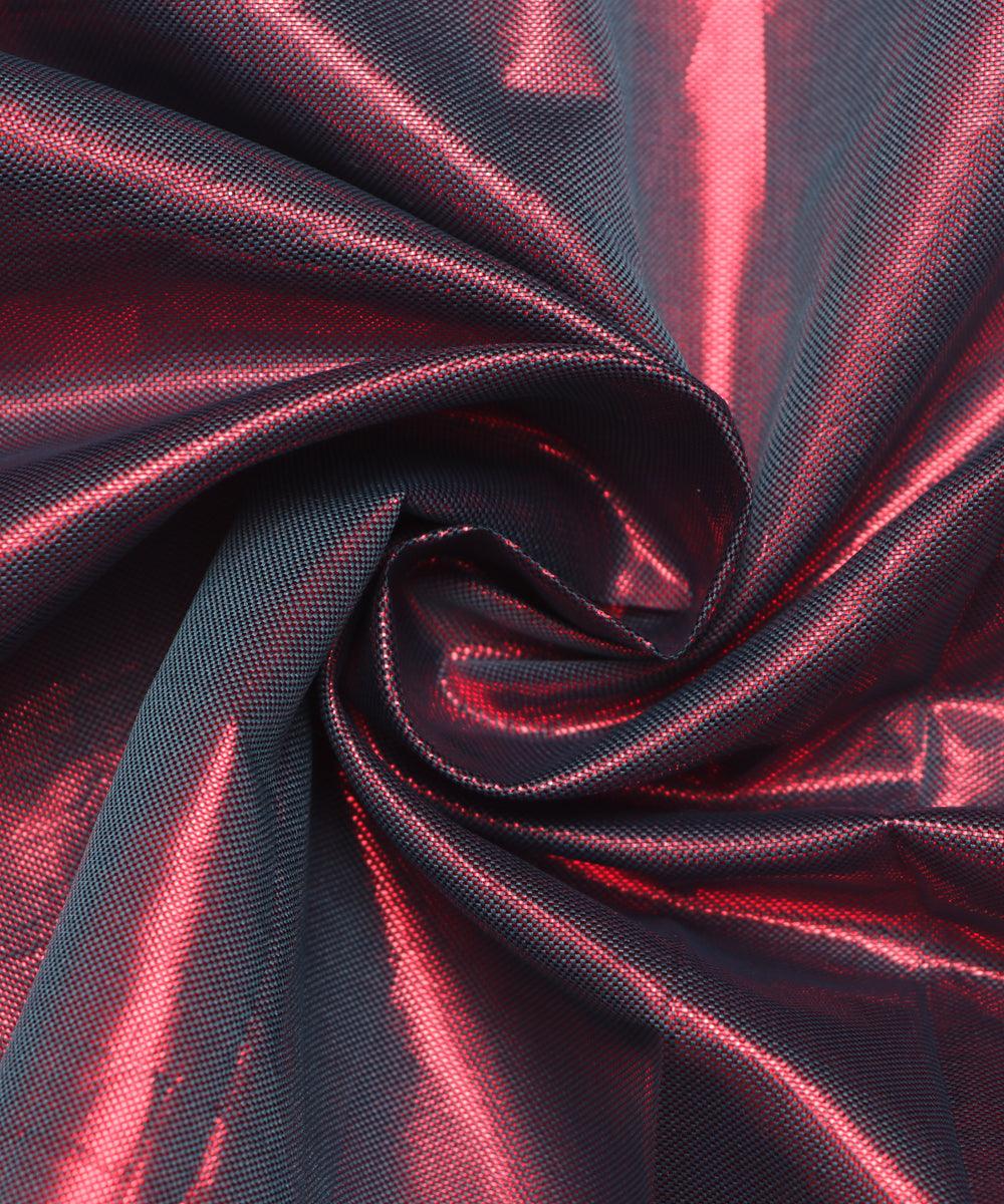 blue pink colour plain shimmer fabric