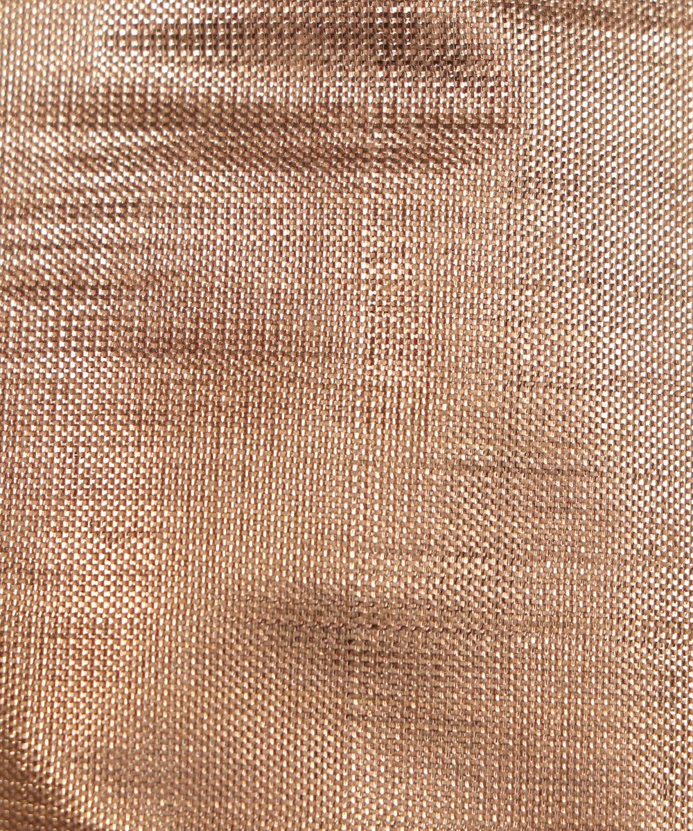 rose gold colour plain shimmer fabric 1