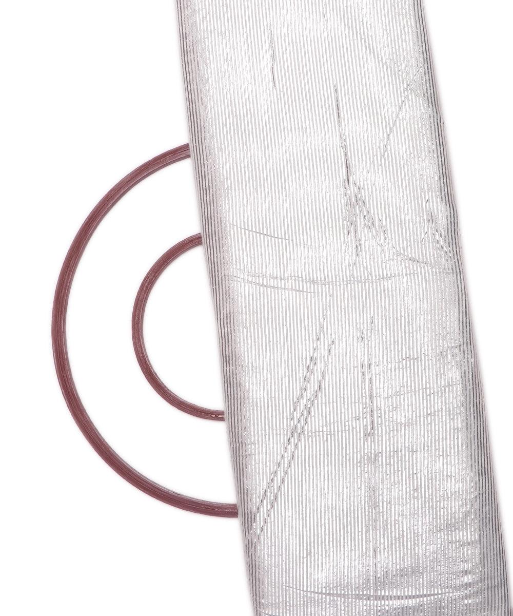 silver white colour plain shimmer fabric 1
