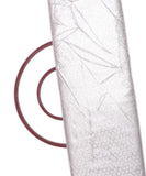 Silver White Colour Plain Shimmer Fabric