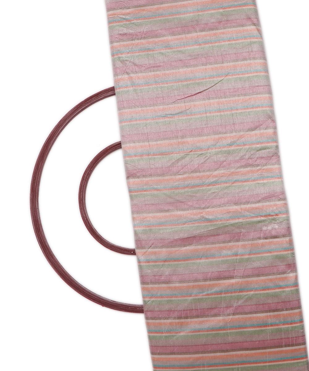 multi colour plain shimmer fabric