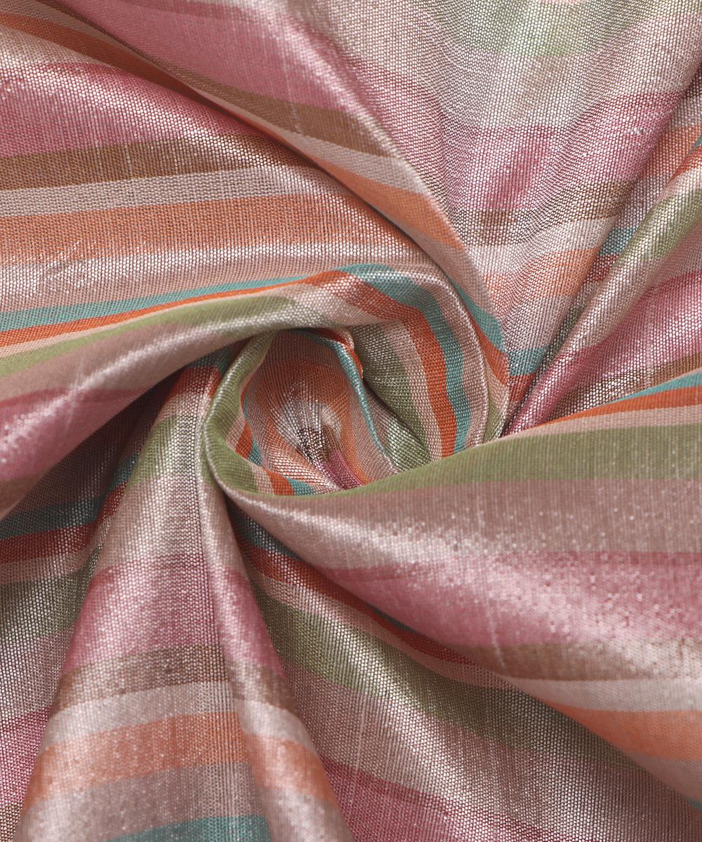 multi colour plain shimmer fabric