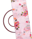 White Colour Flower Print Chanderi Fabric
