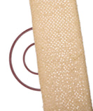 Caramel Colour Sequin Net Embroidery Fabric