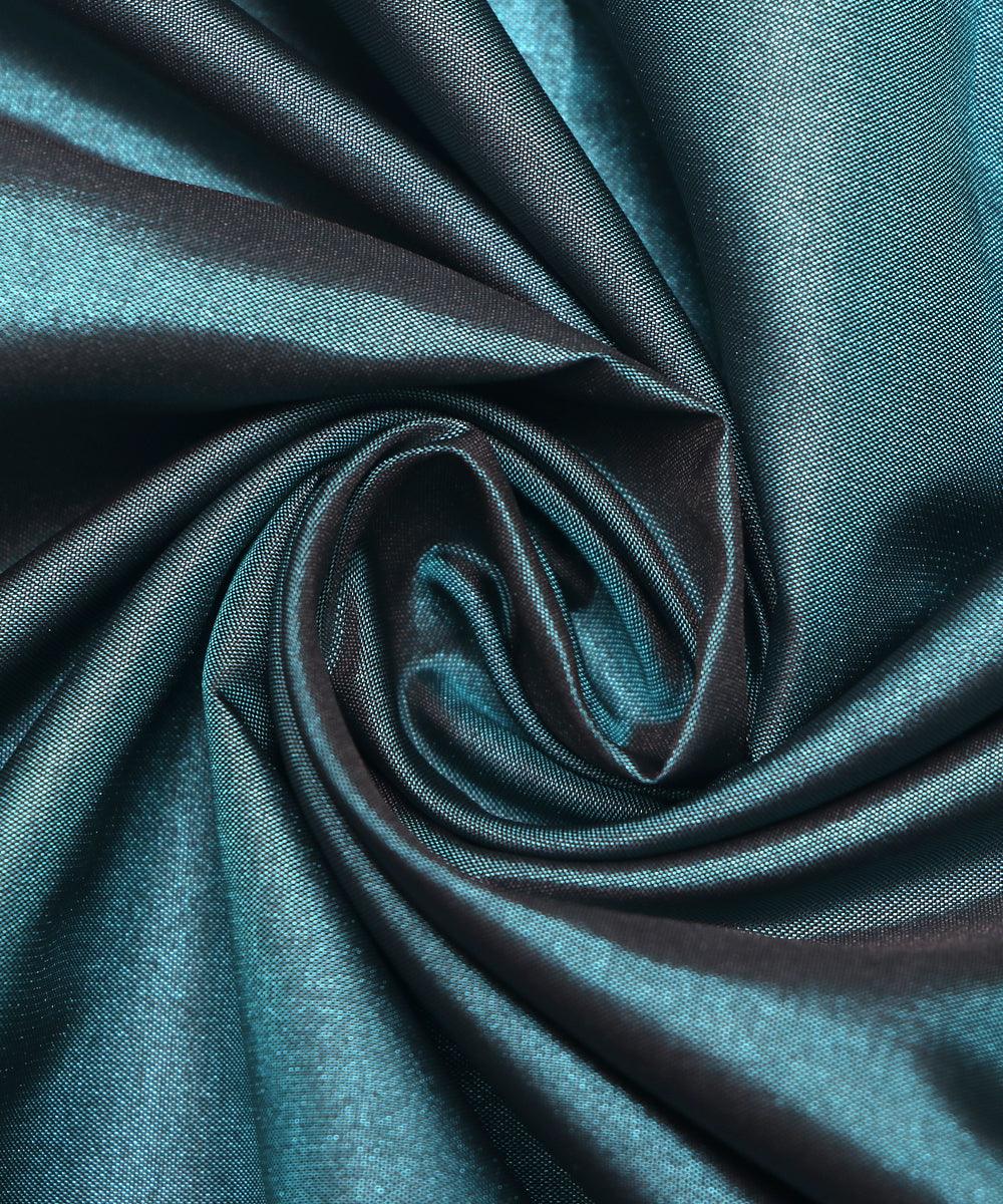 teal colour two tone plain paper silk fabric