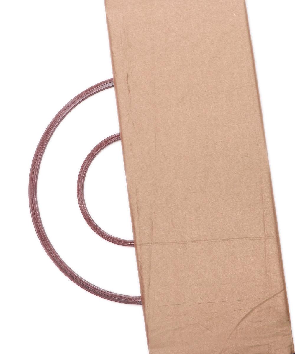 oatmeal plain paper silk fabric