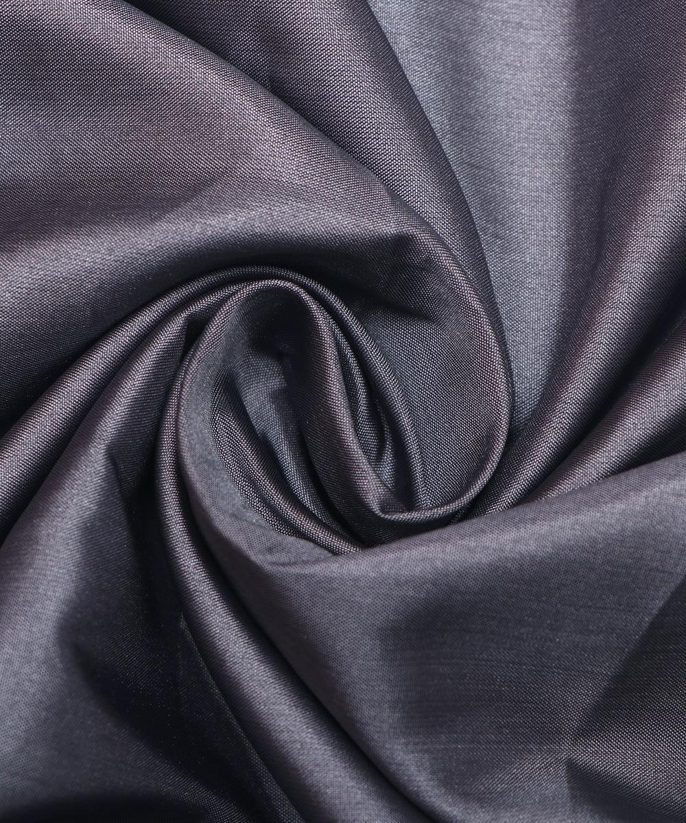 grey colour two tone plain paper silk fabric