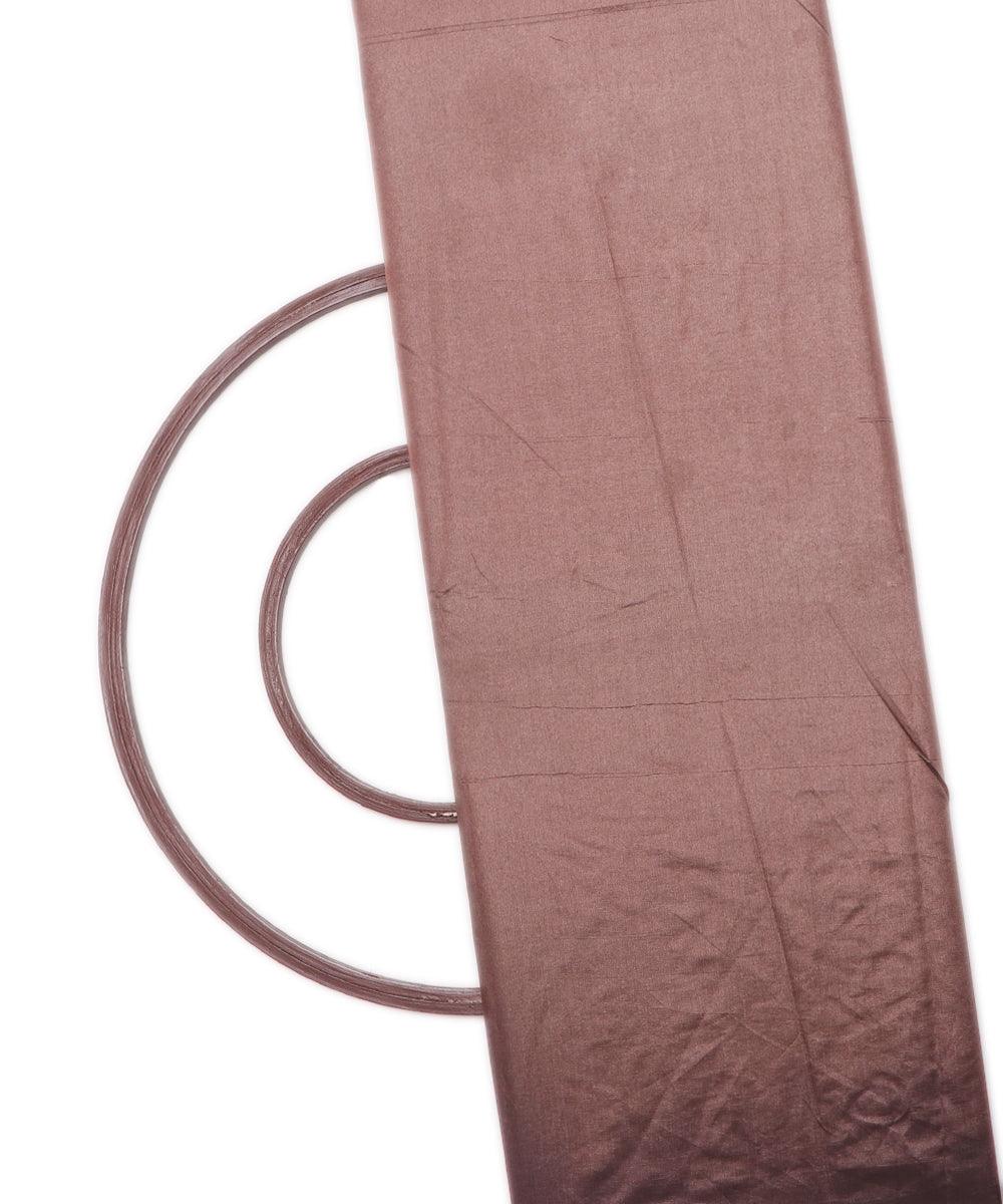 rose gold colour two tone plain paper silk fabric