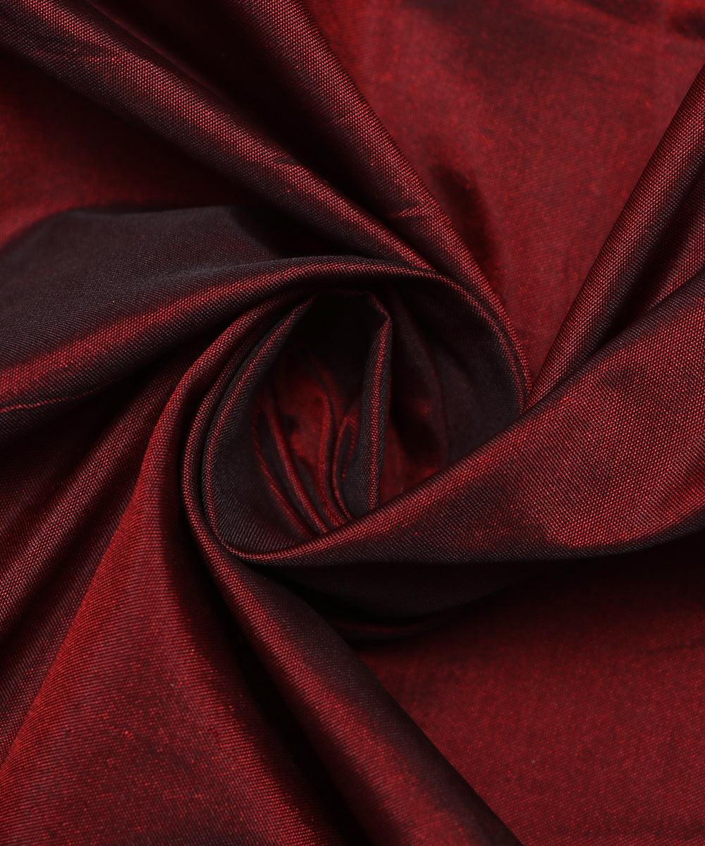 maroon colour two tone plain paper silk fabric