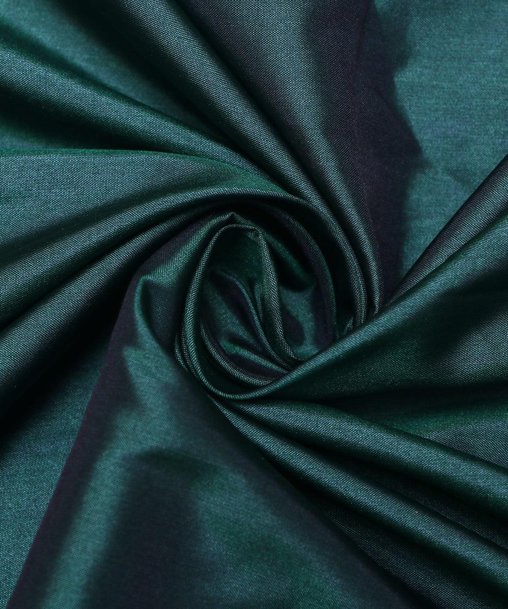 green colour two tone plain paper silk fabric