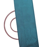 Peacock Blue Colour Two Tone Plain Paper Silk Fabric