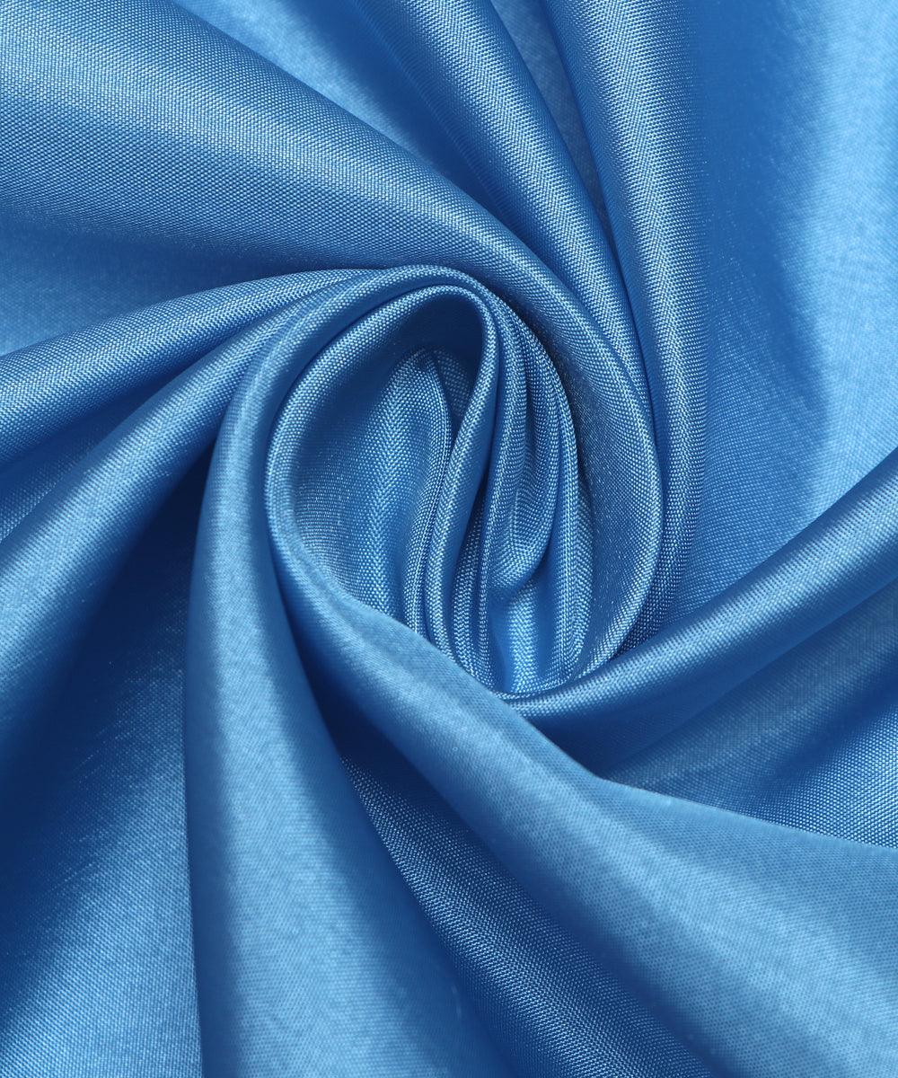 light blue colour two tone plain paper silk fabric 1