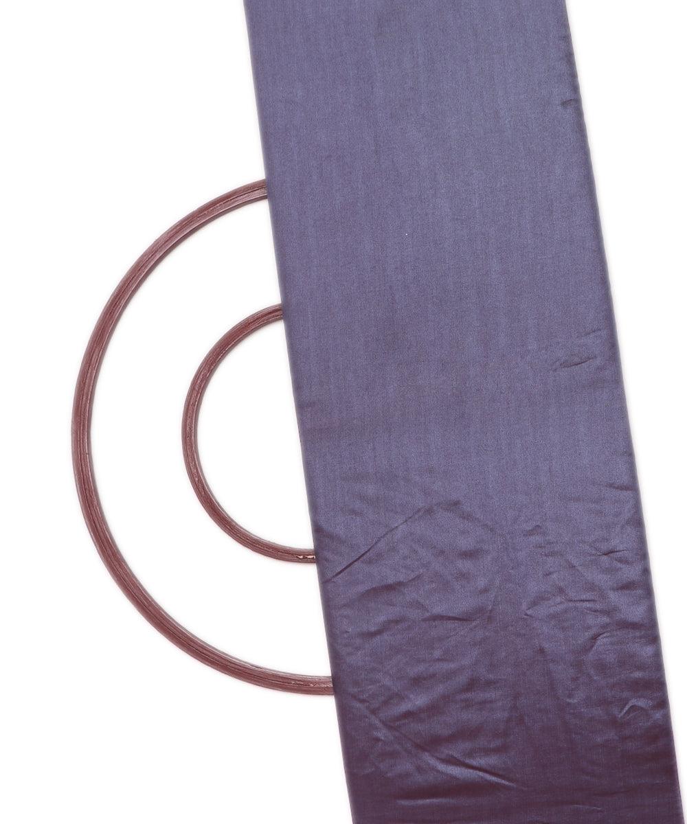 wine blue colour two tone plain paper silk fabric