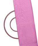 Lavender Colour Two Tone Plain Paper Silk Fabric