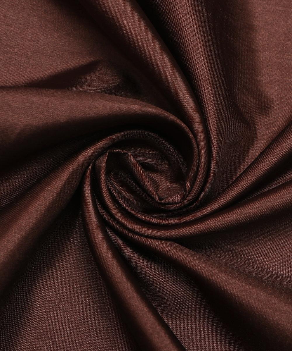 brown colour plain paper silk fabric