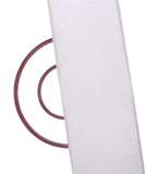 White Colour Two Tone Plain Paper Silk Fabric