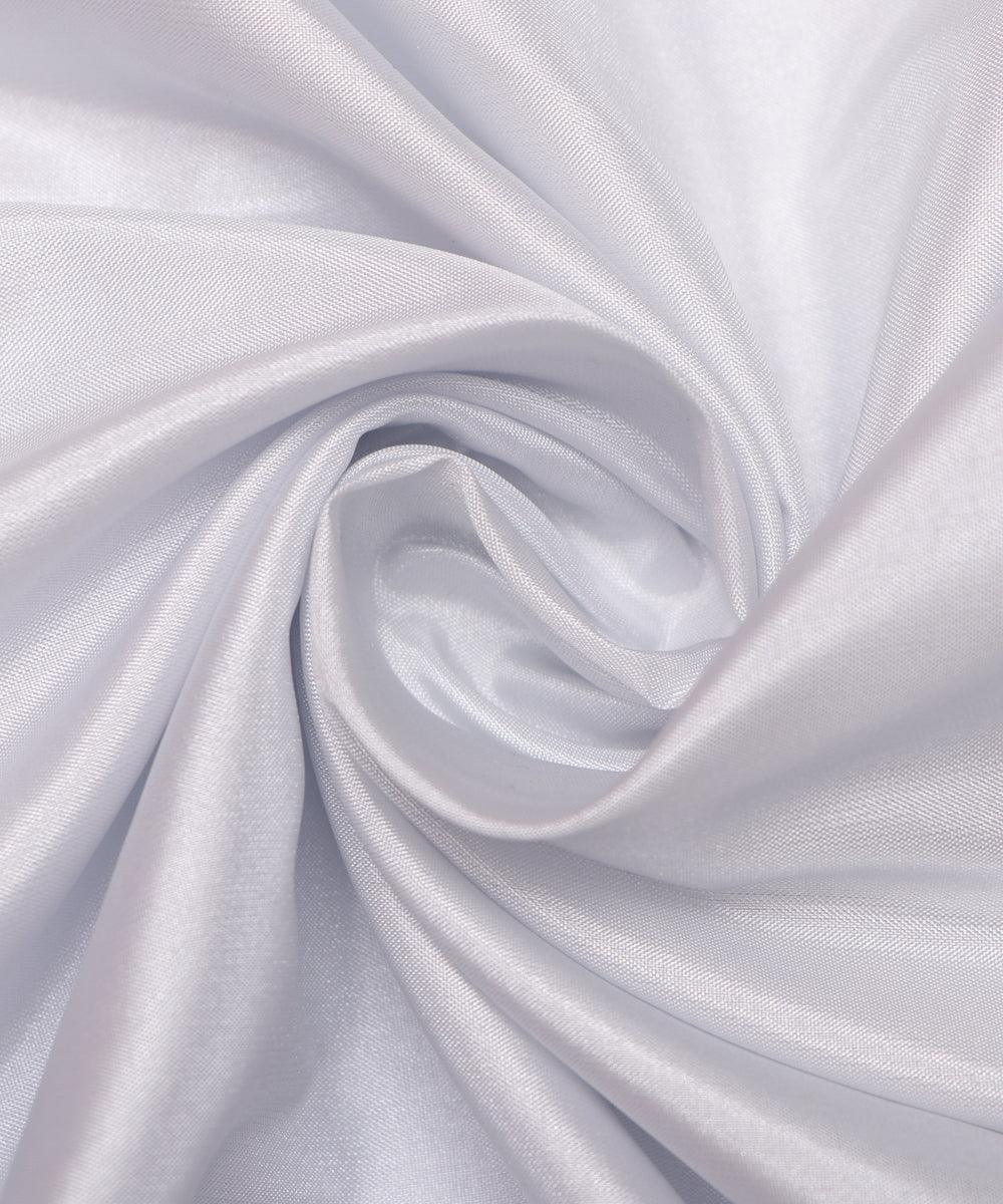 white colour two tone plain paper silk fabric