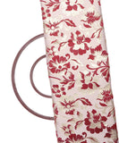 Maroon Colour Floral Pattern Gota Brocade Silk Fabric